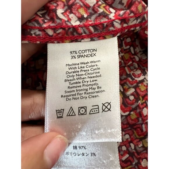 Eddie Bauer Stretch Wrinkle Resistant Button Down Shirt Size XXL Modern City - Picture 10 of 16